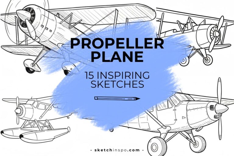 15 Inspiring Propeller Plane Sketches