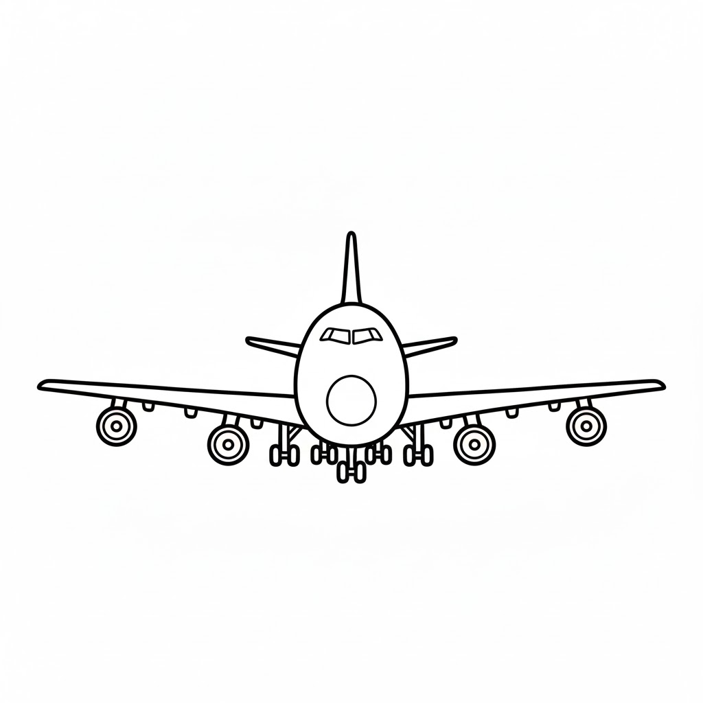 Boeing 747 Front View