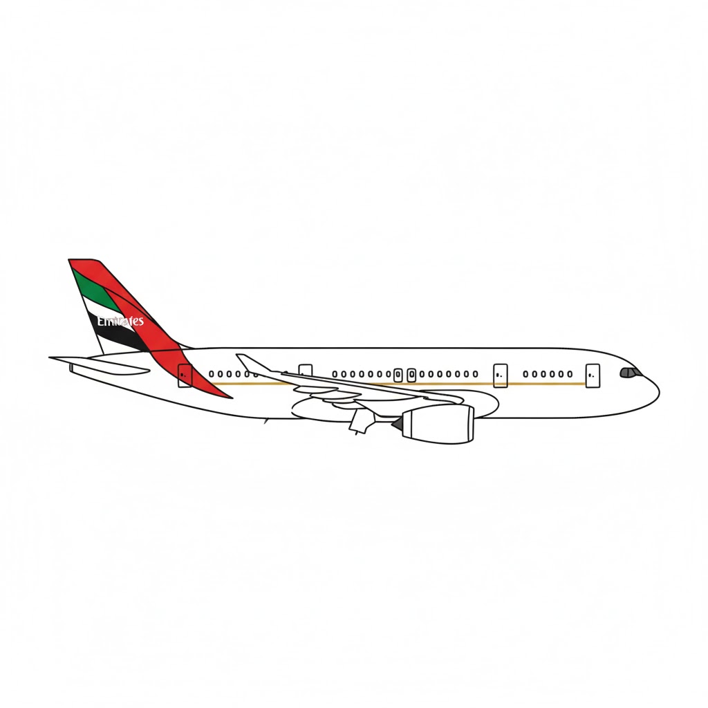 Emirates-Style Long-Body Jet