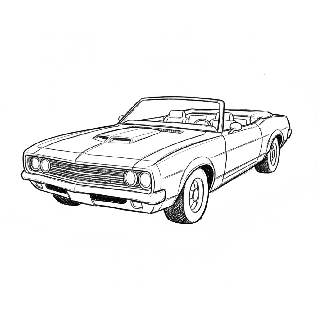 Muscle Car Front Angle