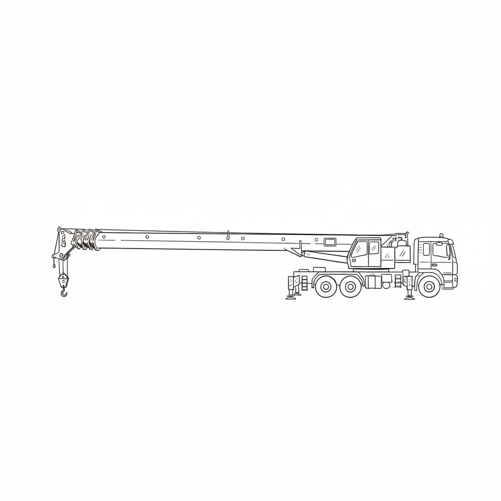Telescopic Crane drawing idea