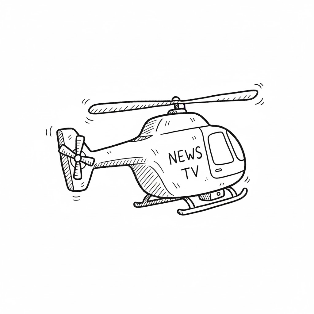 News Helicopter drawing idea