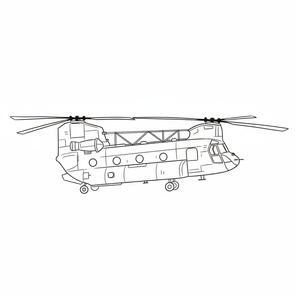 Boeing CH-47 Chinook drawing idea