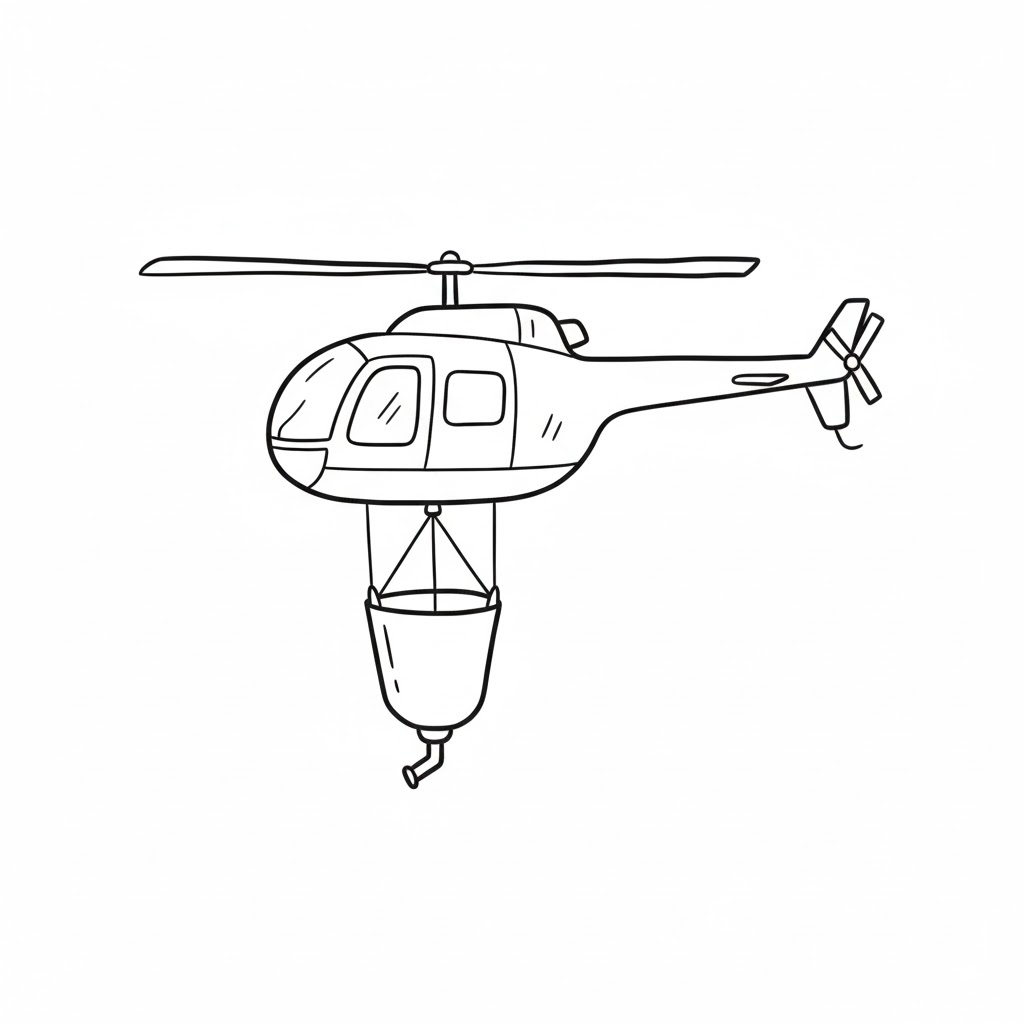 Firefighting Helicopter drawing idea