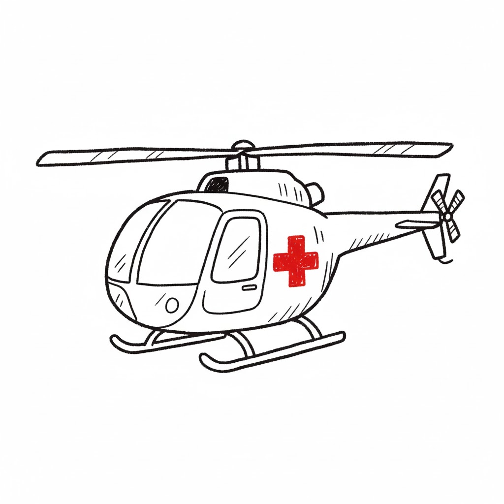 Rescue Helicopter drawing idea