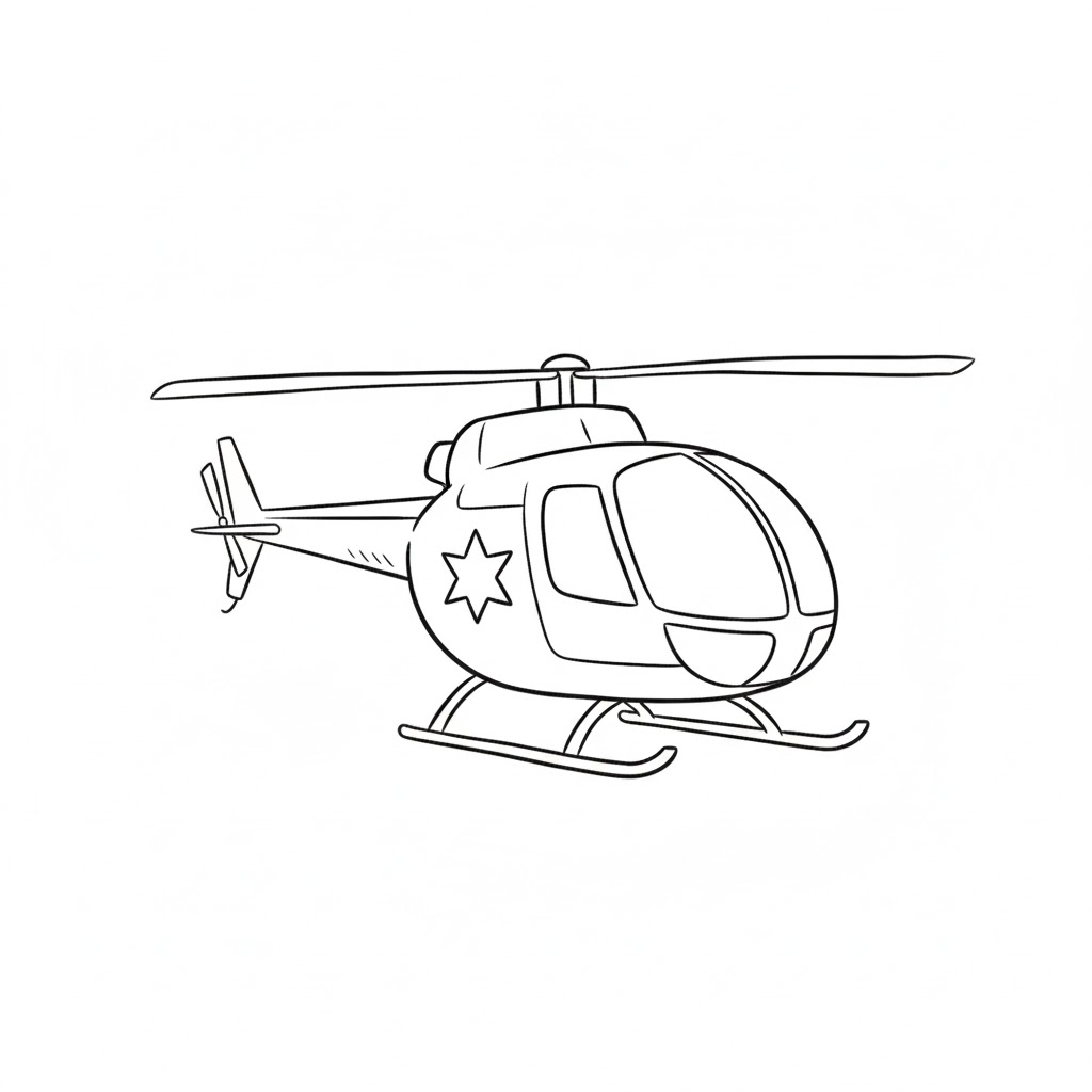 Police Helicopter drawing idea