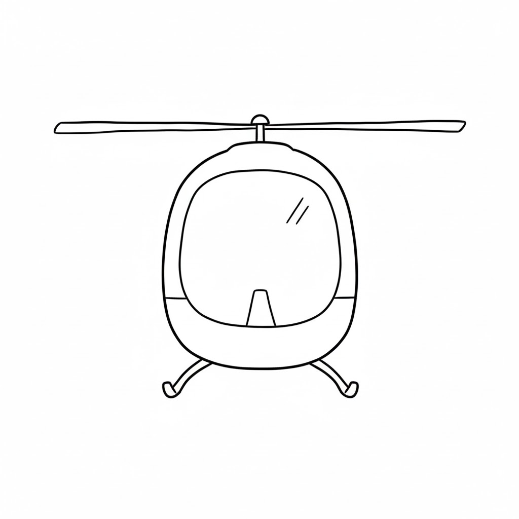 Commuter Passenger Helicopter drawing idea