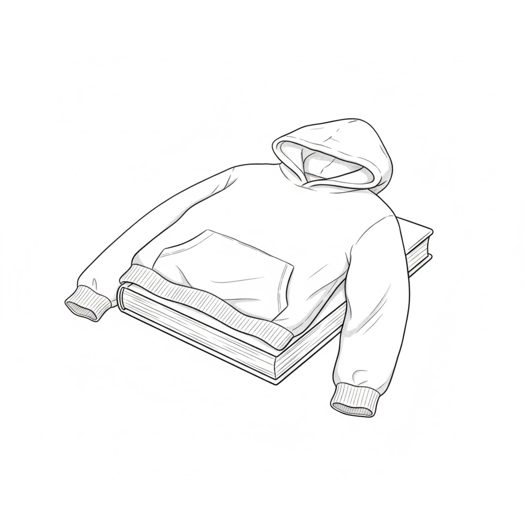 Hoodie on Top of a Book