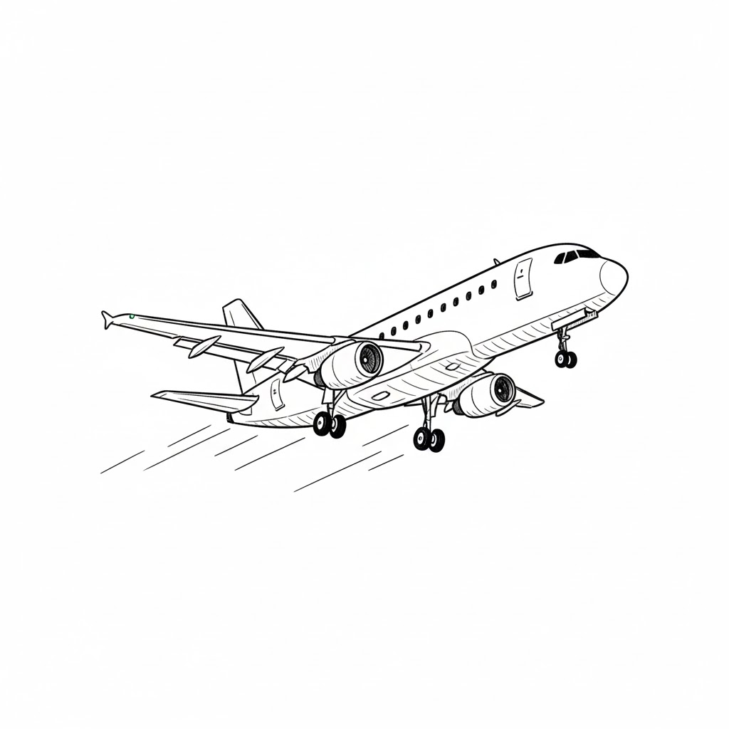 Landing Jet drawing idea
