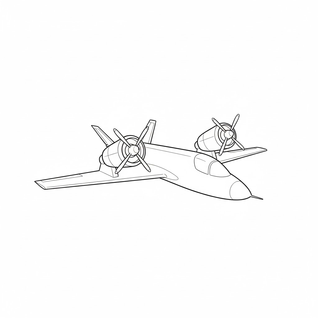 Tilt-Rotor Jet Concept drawing idea