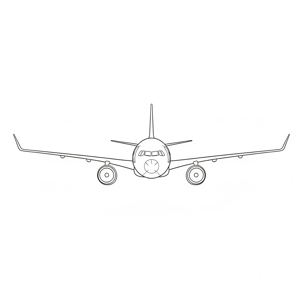 Commercial Passenger Jet drawing idea