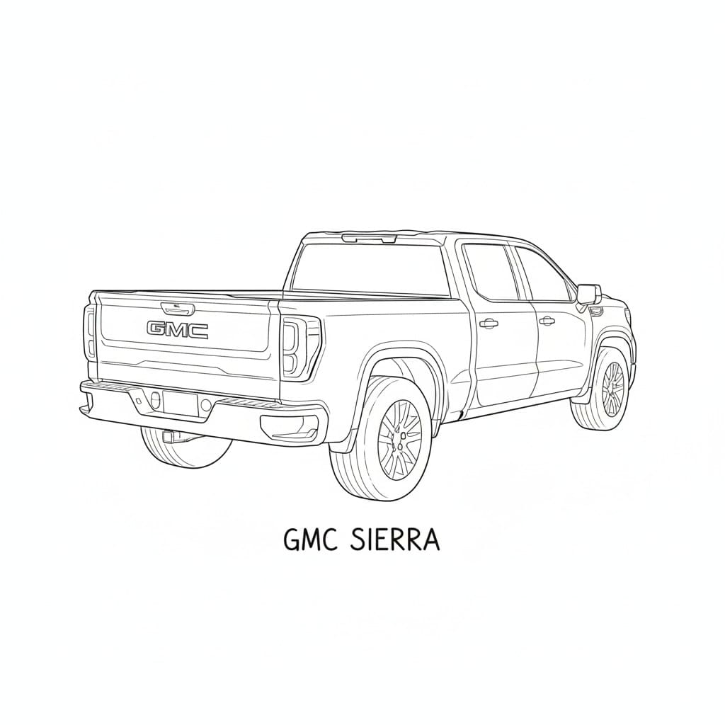 GMC Sierra drawing idea