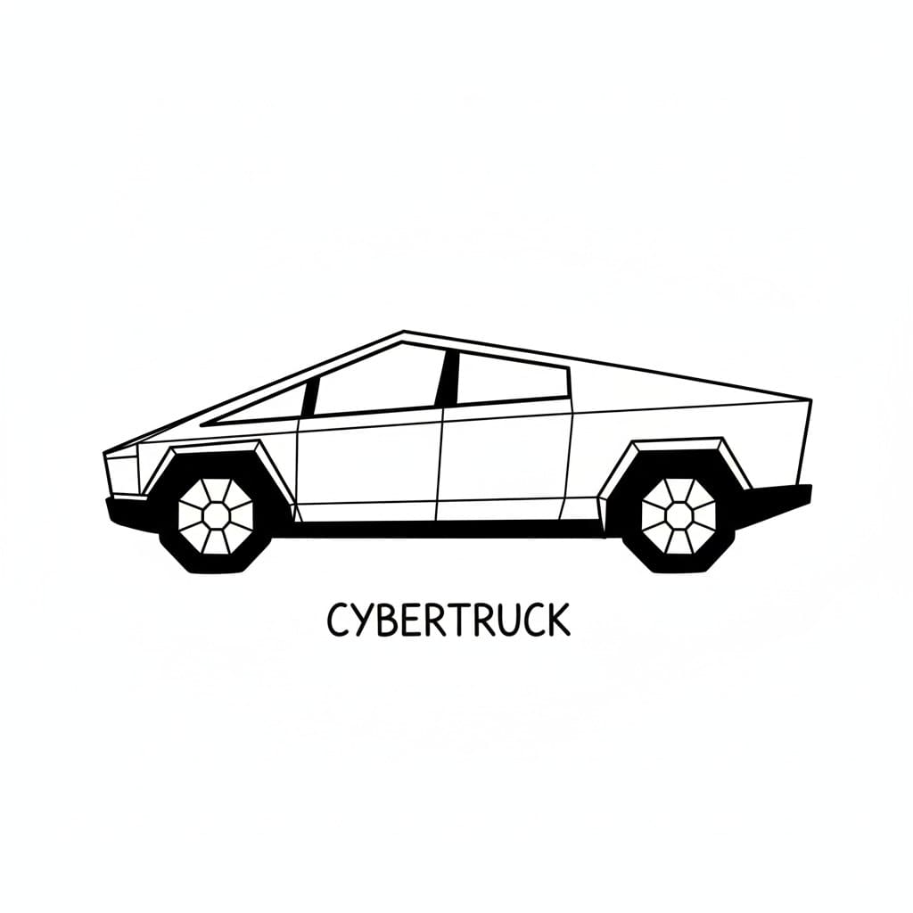 Tesla Cybertruck drawing idea