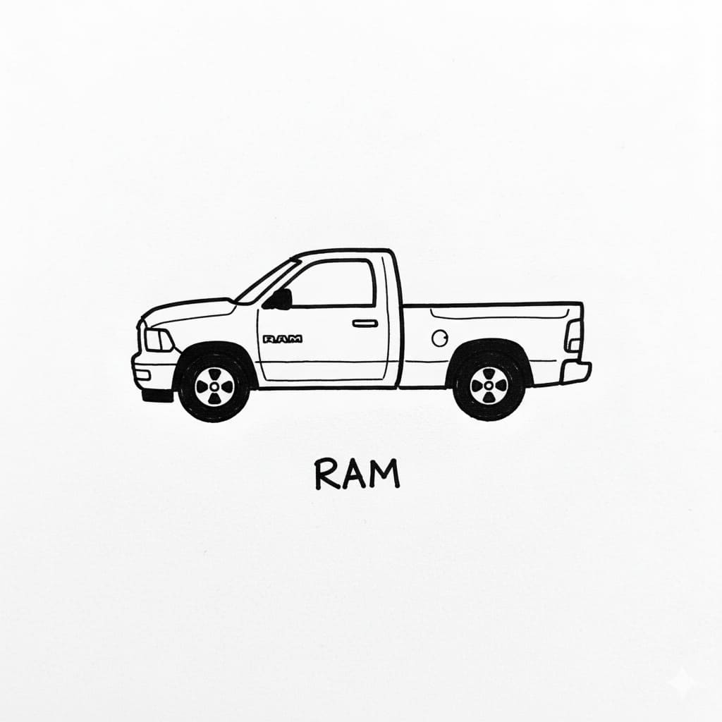 Ram 1500 drawing idea