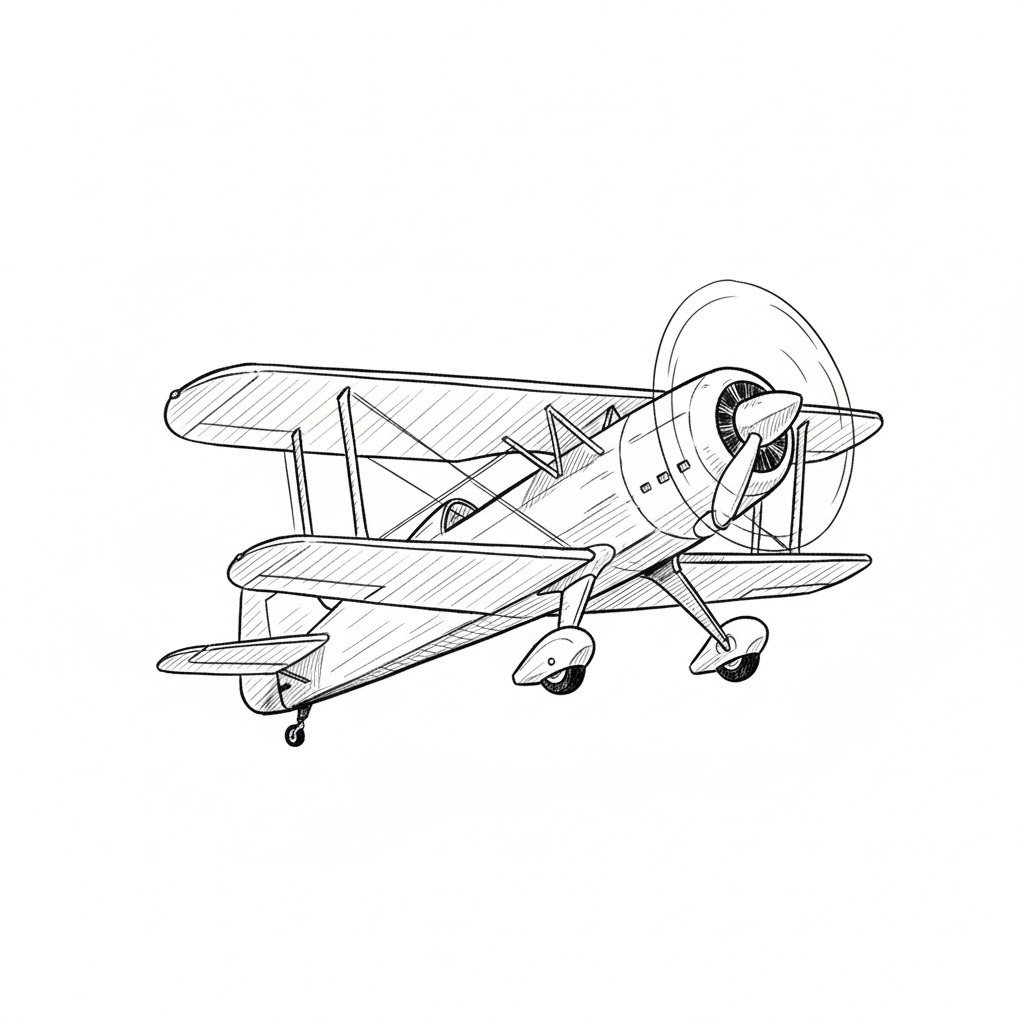 Aerobatic Stunt Plane drawing idea