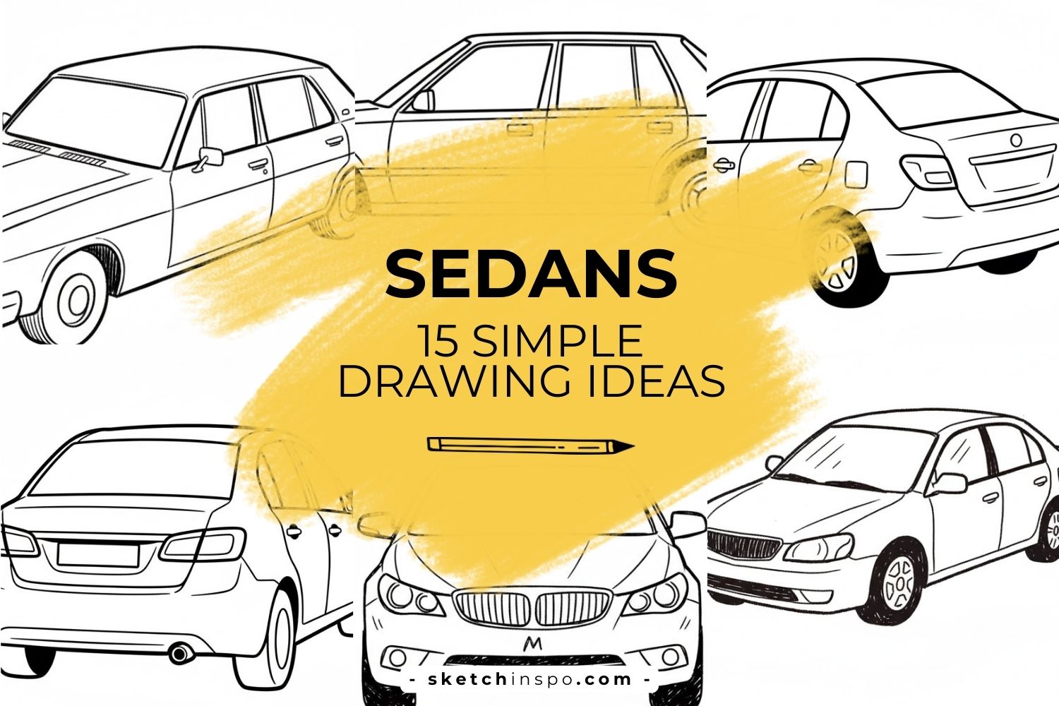 Sketching Sedans: 15 Simple Drawing Ideas for Every Angle