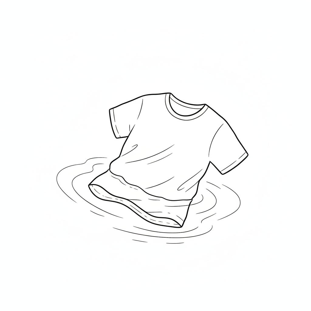 A Shirt Floating in Water