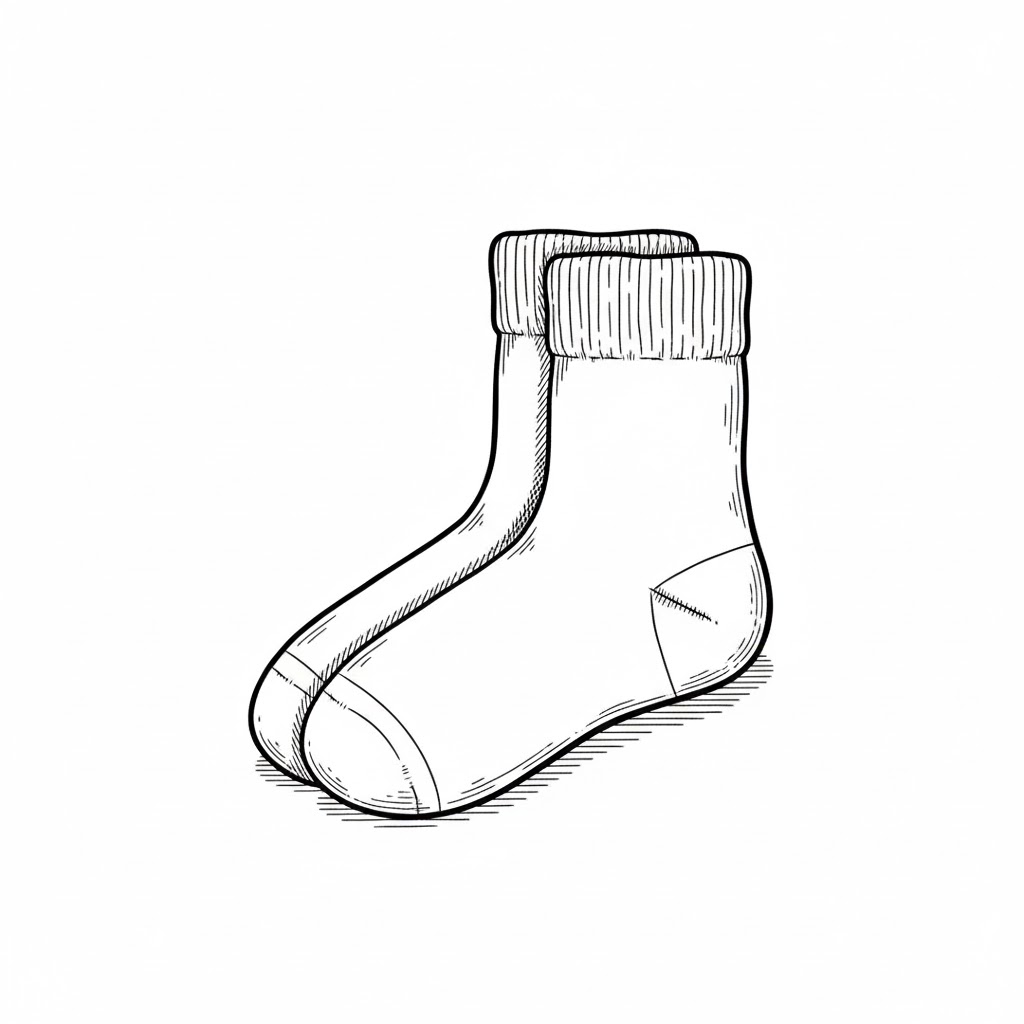 A Pair of Socks Neatly Folded