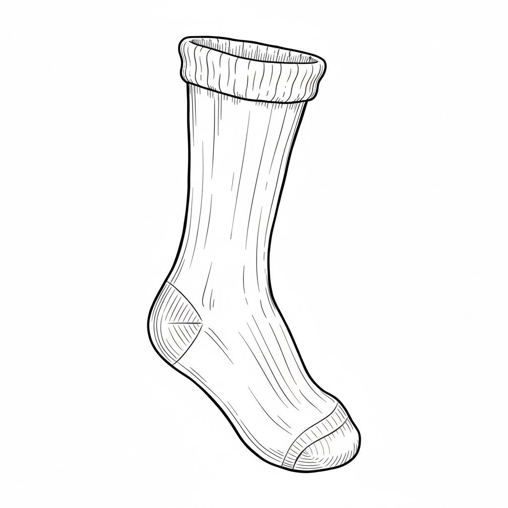 A Sock Being Pulled On