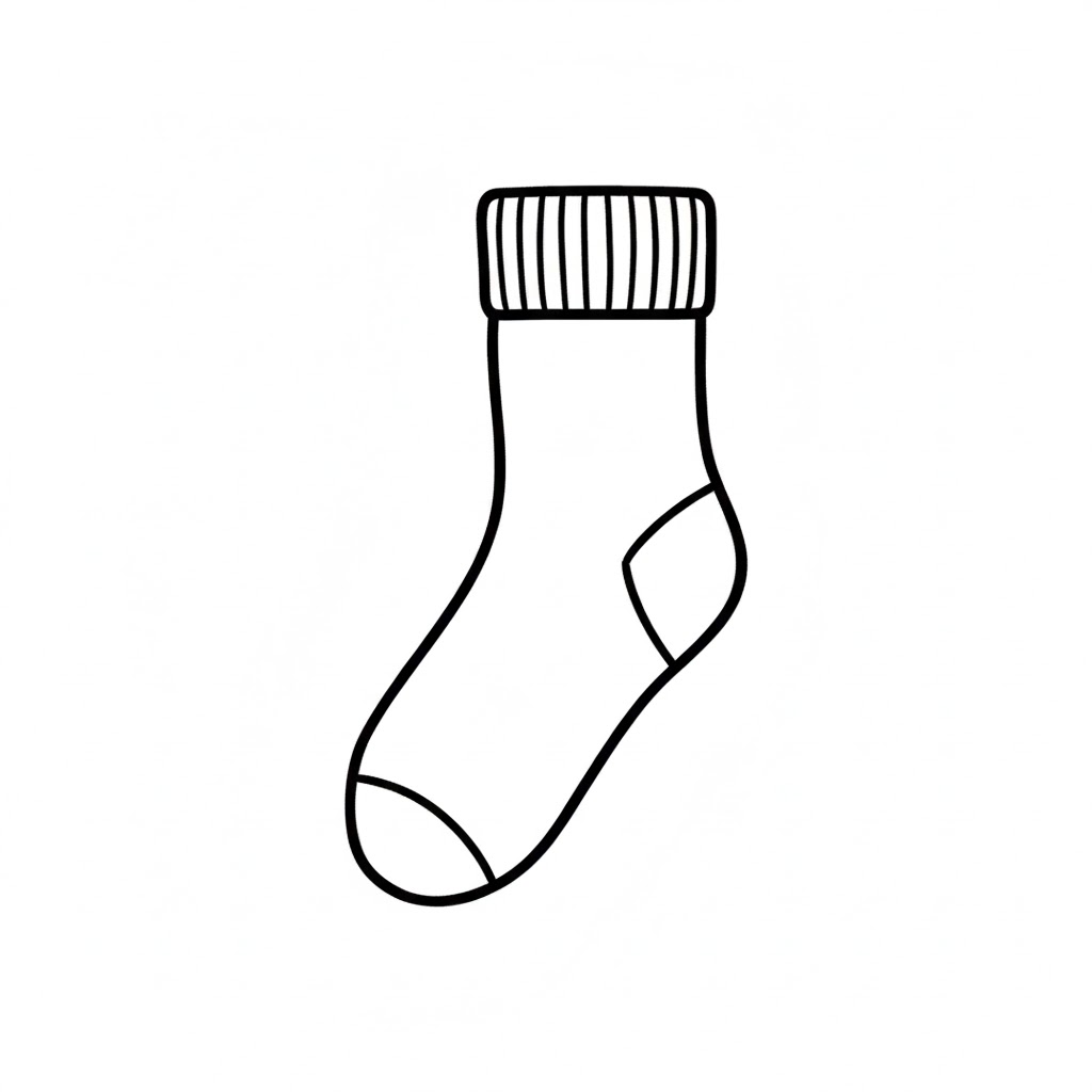 A Sock Folded in Half