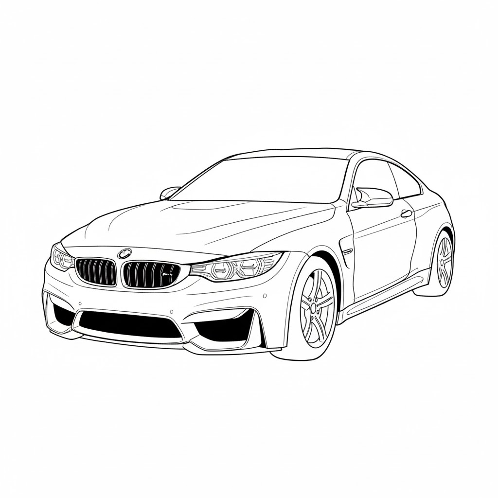 BMW M4 drawing idea