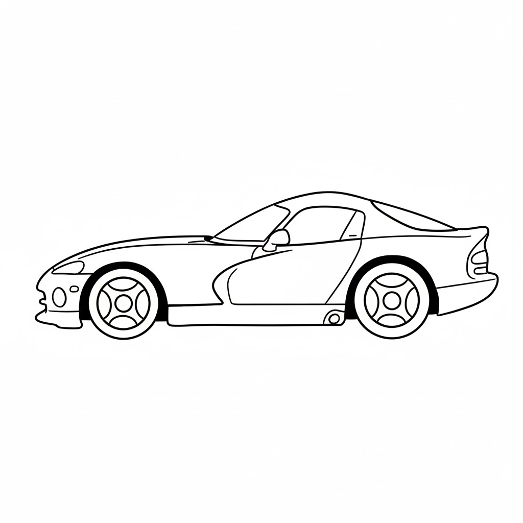 Dodge Viper GTS drawing idea