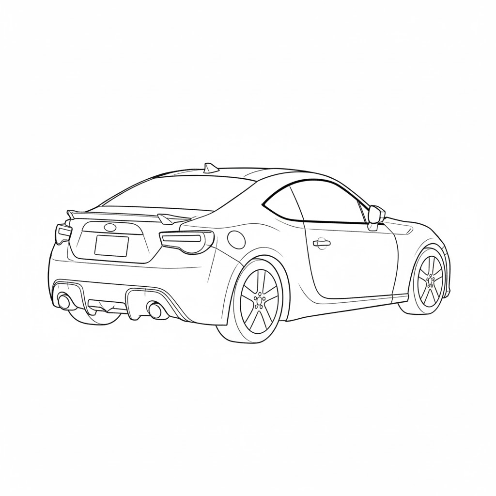 Subaru BRZ drawing idea
