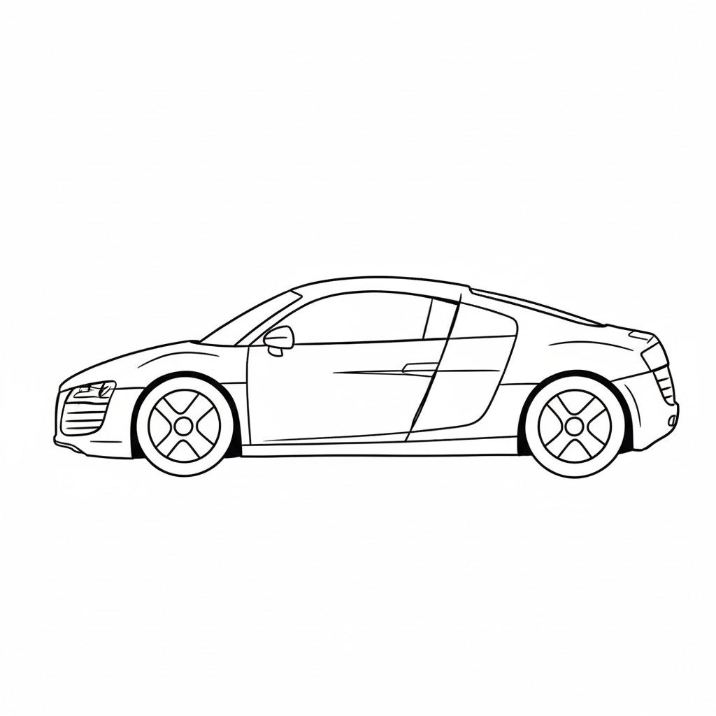 Audi R8 drawing idea
