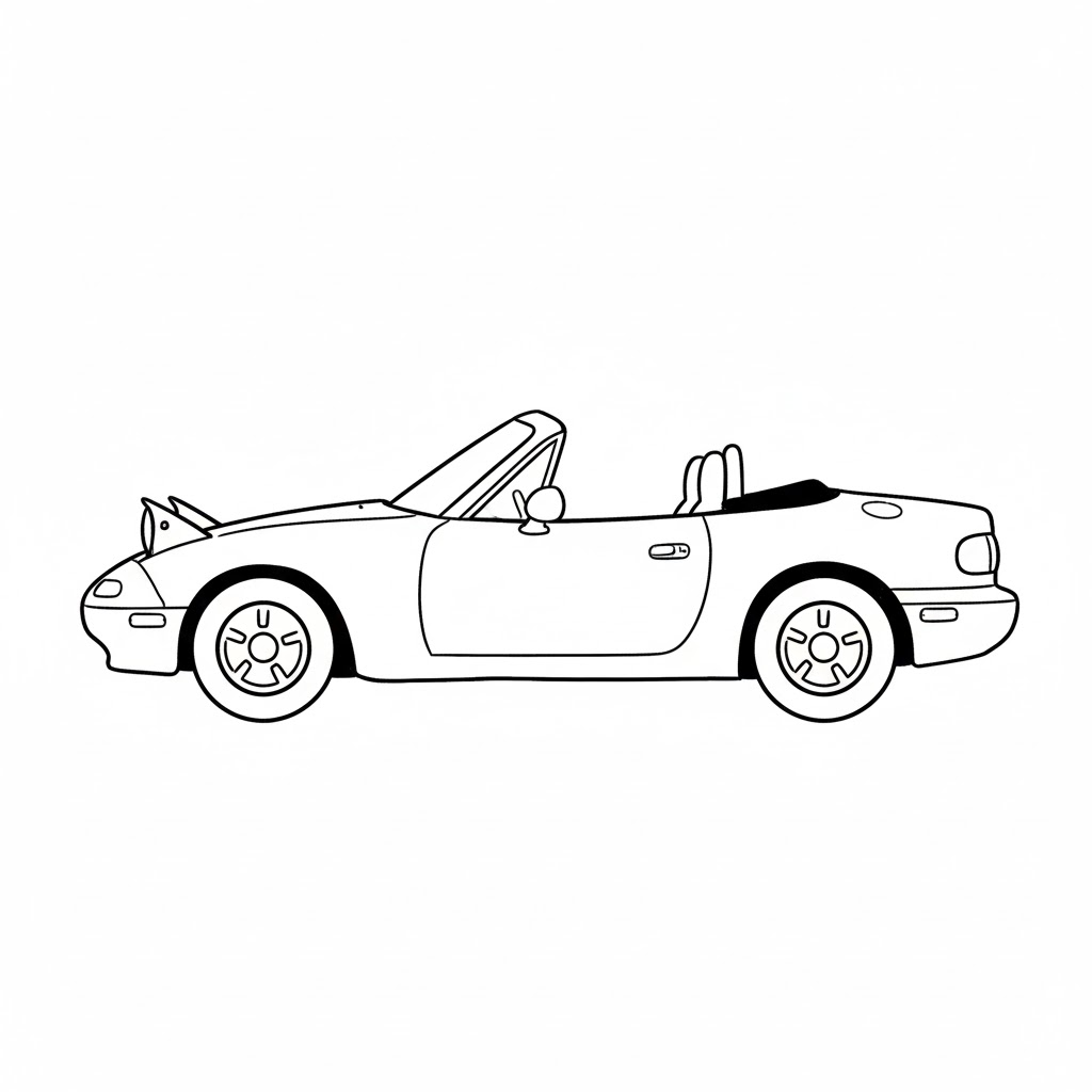 Mazda MX-5 Miata drawing idea