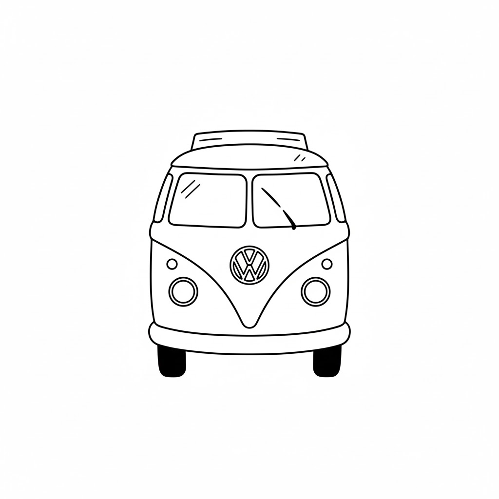 Front-View Camper Van