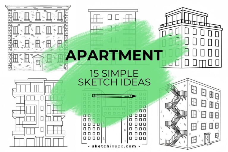 Easy Apartment Building Doodles