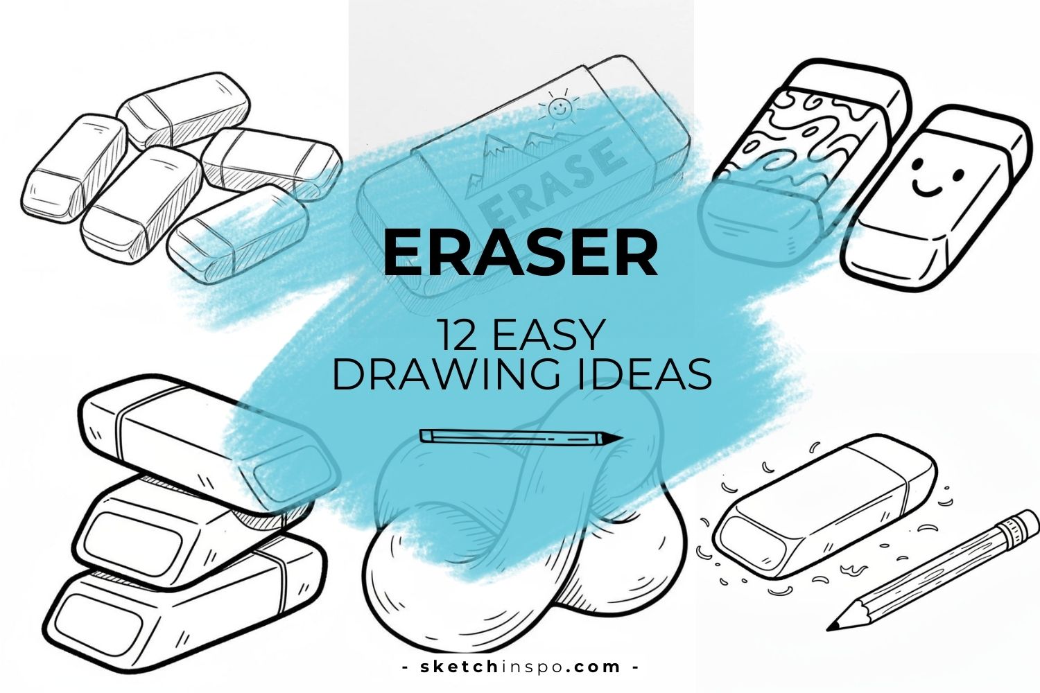 Easy Eraser Drawing Ideas
