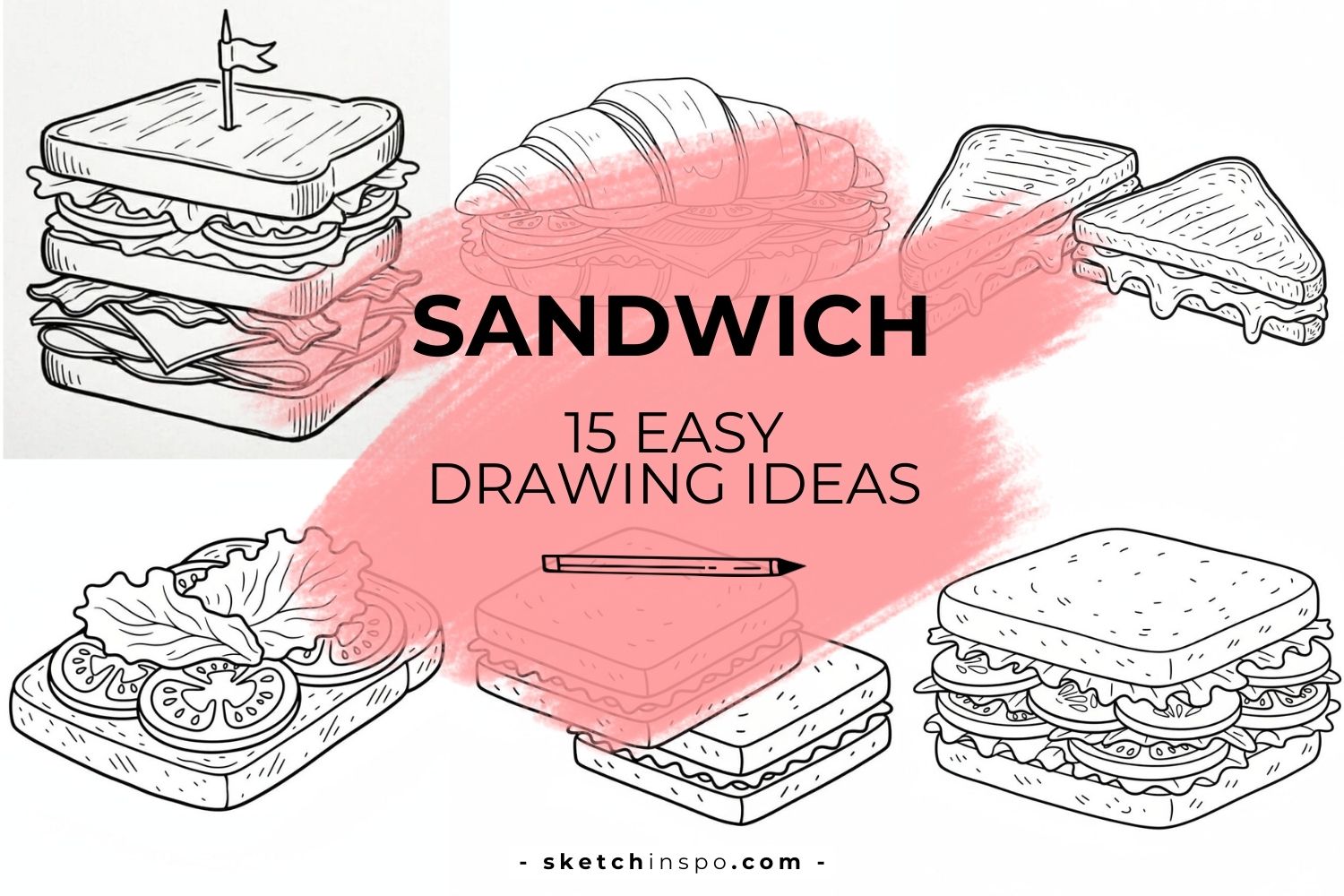 Easy Sandwich Drawing Ideas