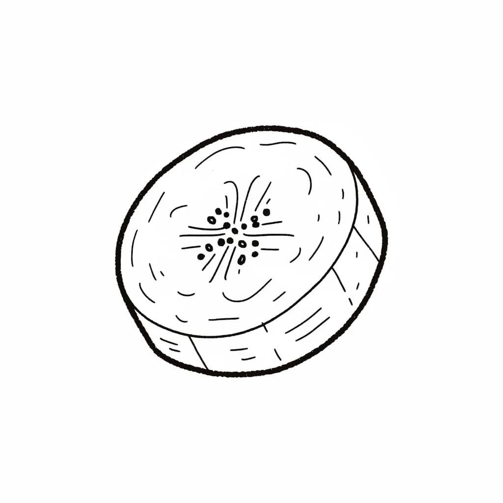Banana Slice drawing idea