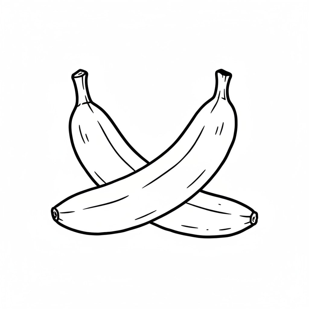 Crossed Bananas drawing idea