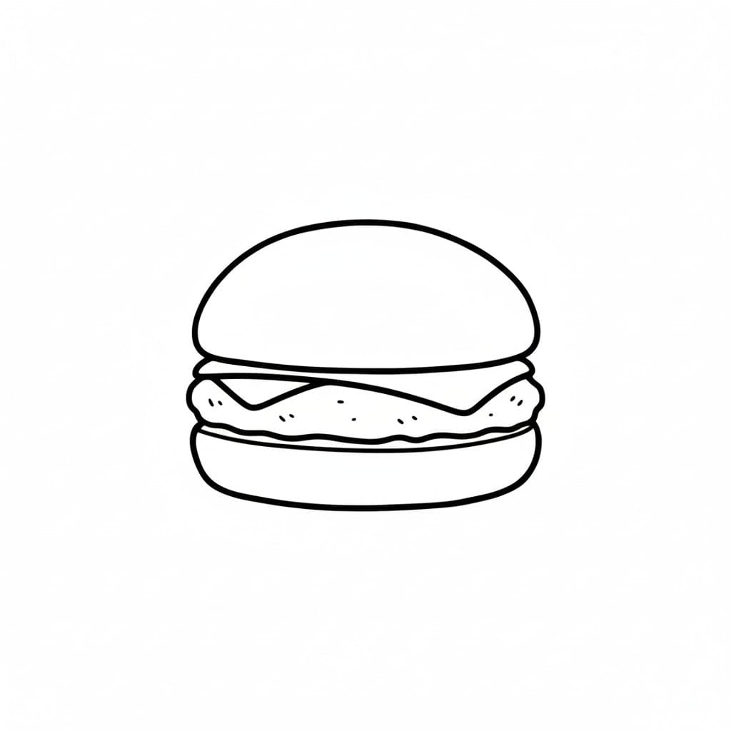 Tiny Slider Burger drawing idea