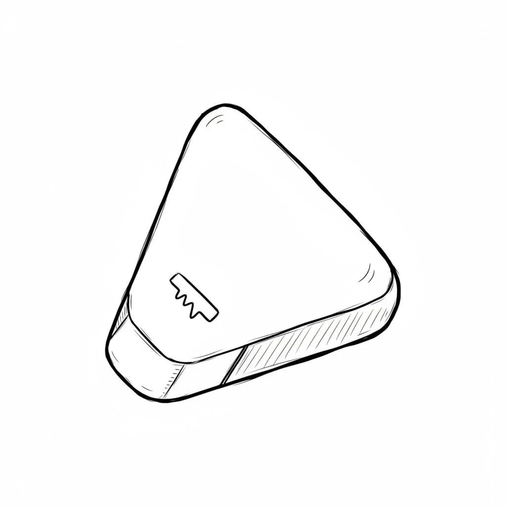 Triangular Eraser drawing idea