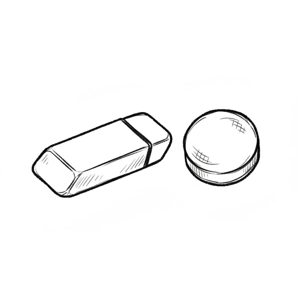 Rectangle and Circle Eraser drawing idea