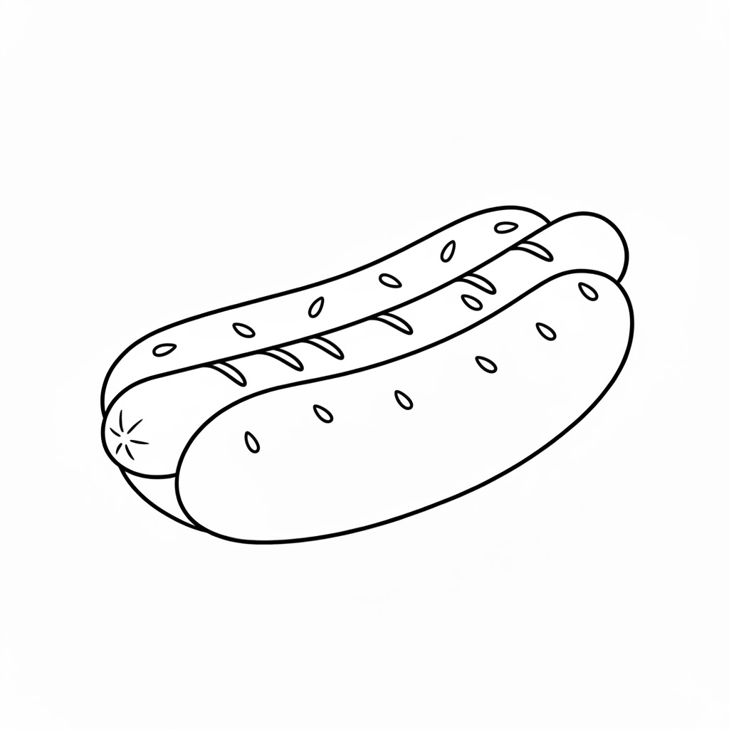 Sesame Seed Bun drawing idea