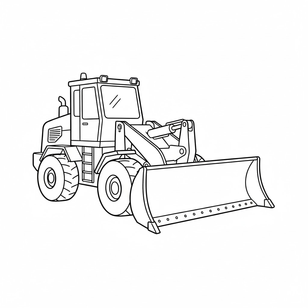 Snow Loader Pushing Blade drawing idea