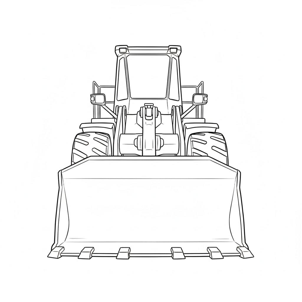 Heavy-Duty Construction Loader drawing idea