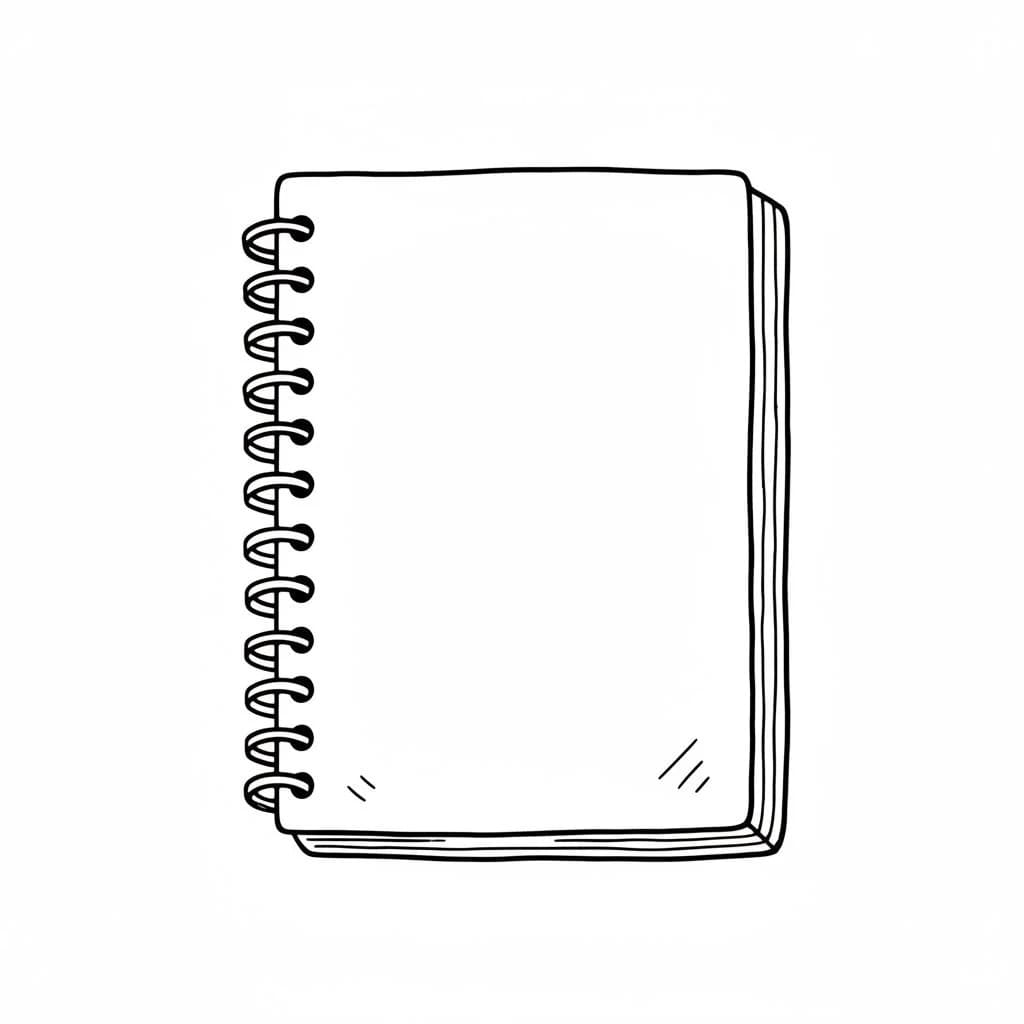Closed Spiral Notebook drawing idea