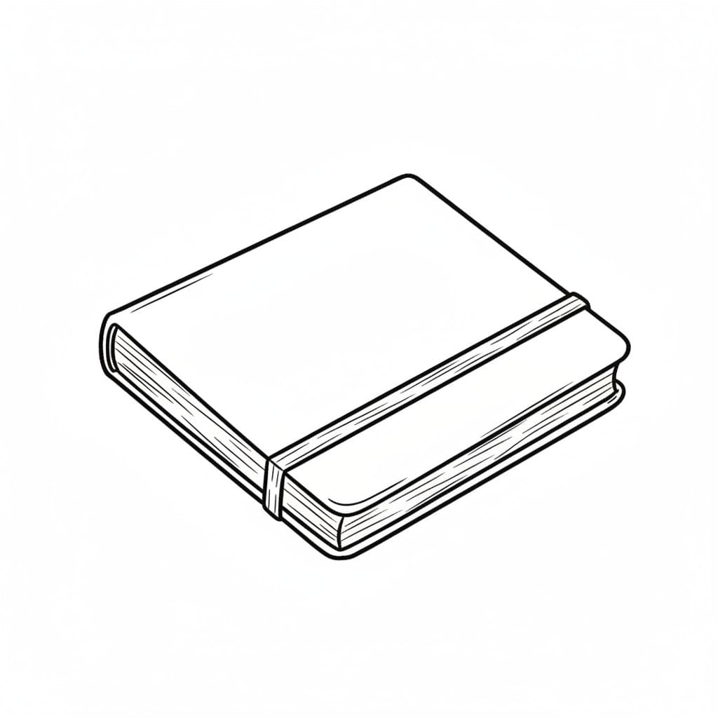 Notebook with Elastic Band drawing idea