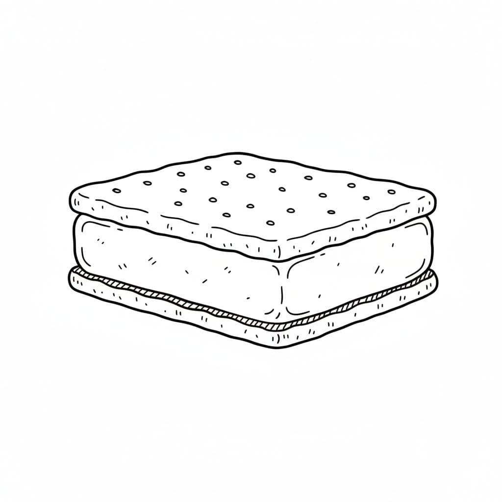 Ice Cream Sandwich drawing idea