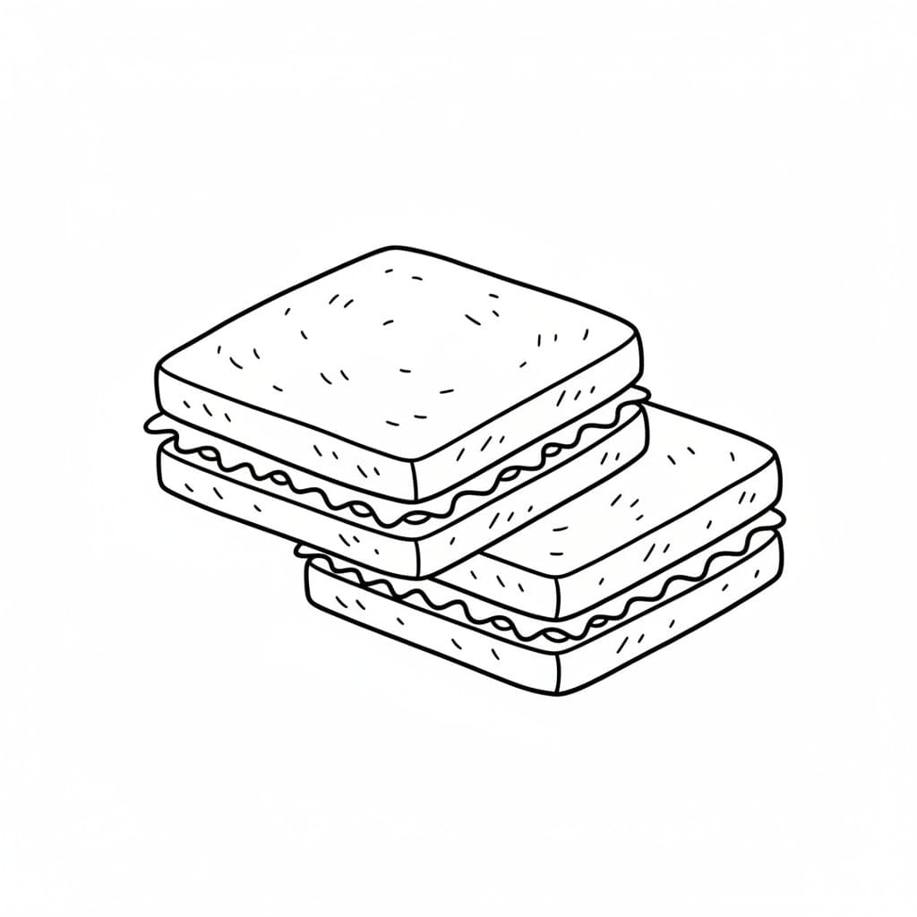 Square Sandwich Stack drawing idea