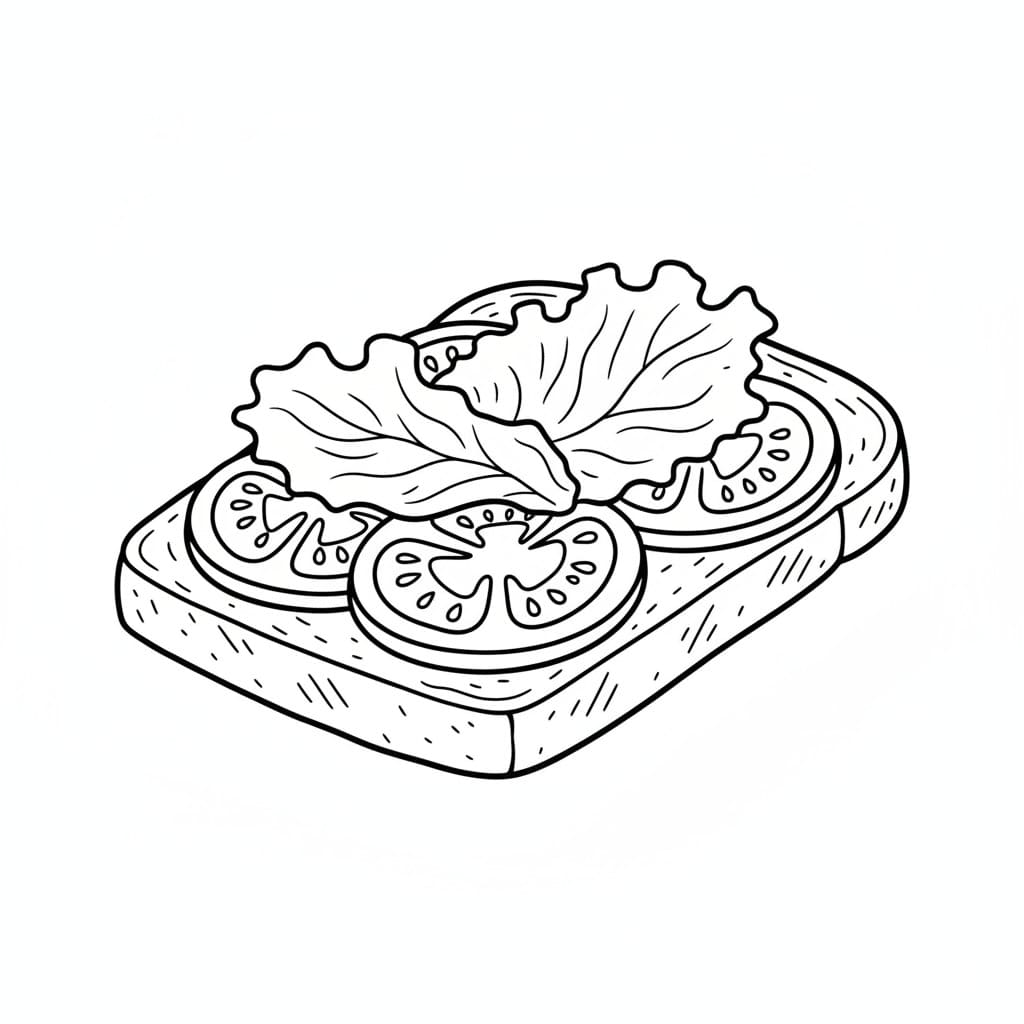 Open-Faced Sandwich drawing idea