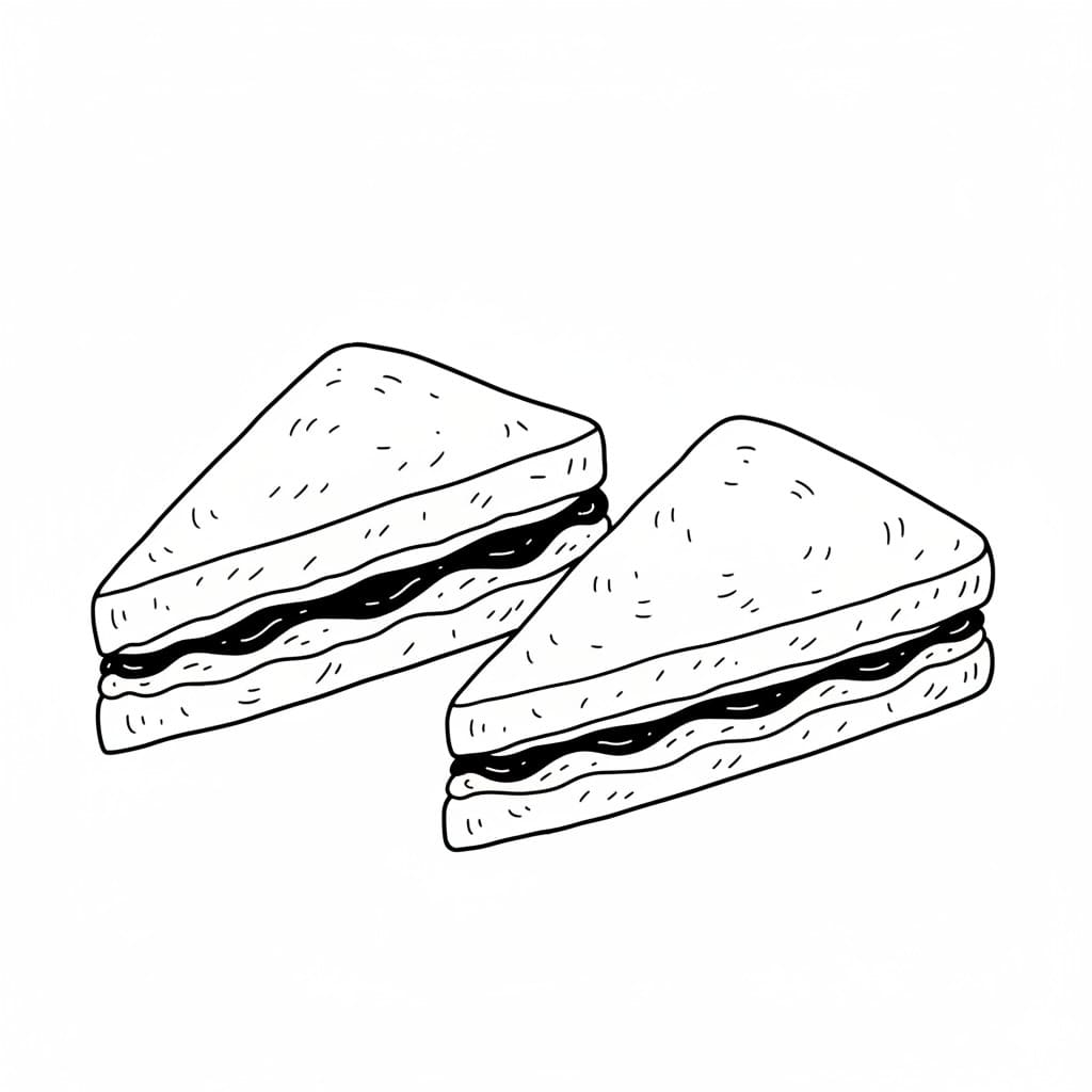 Peanut Butter and Jelly Sandwich drawing idea
