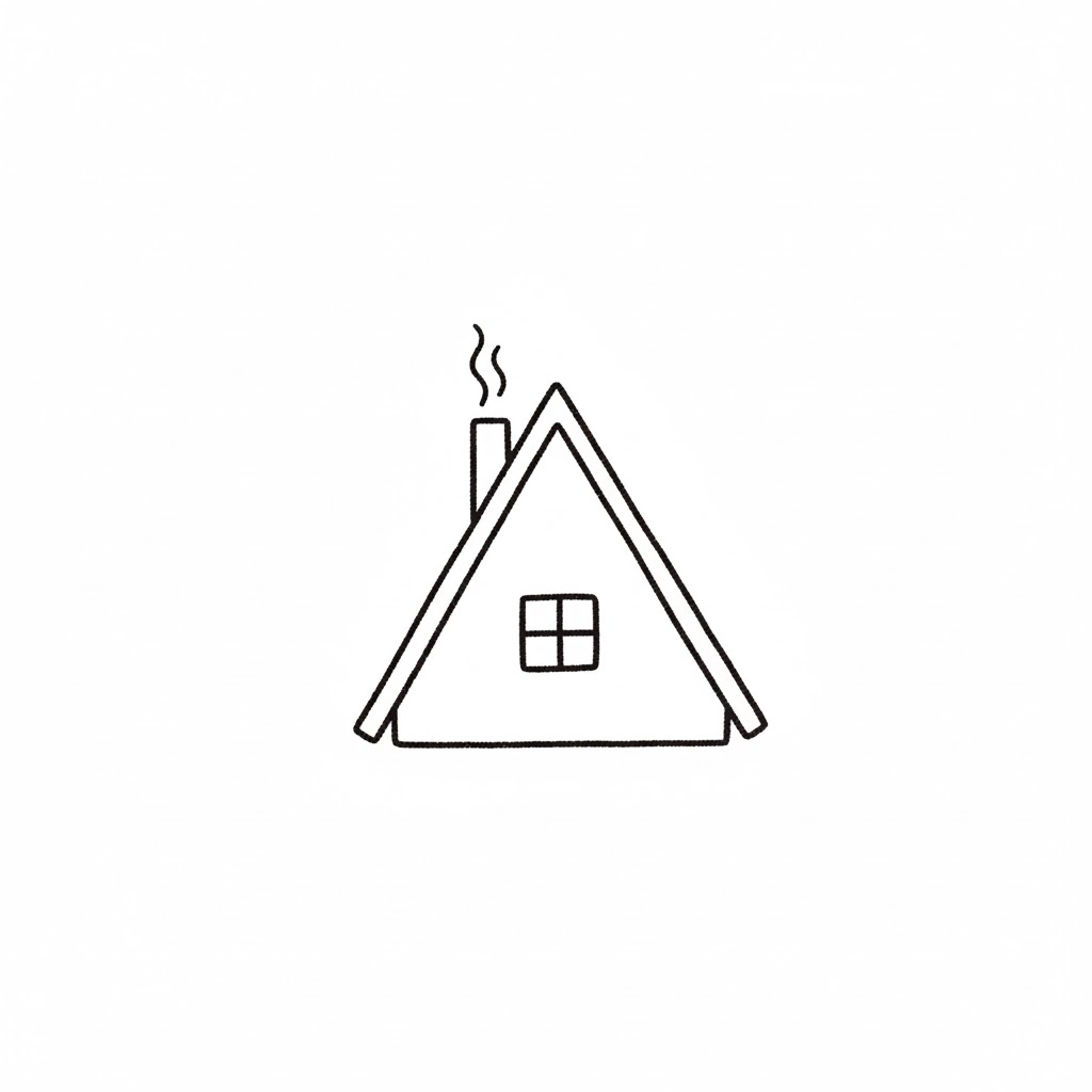 A-Frame Tiny House drawing idea
