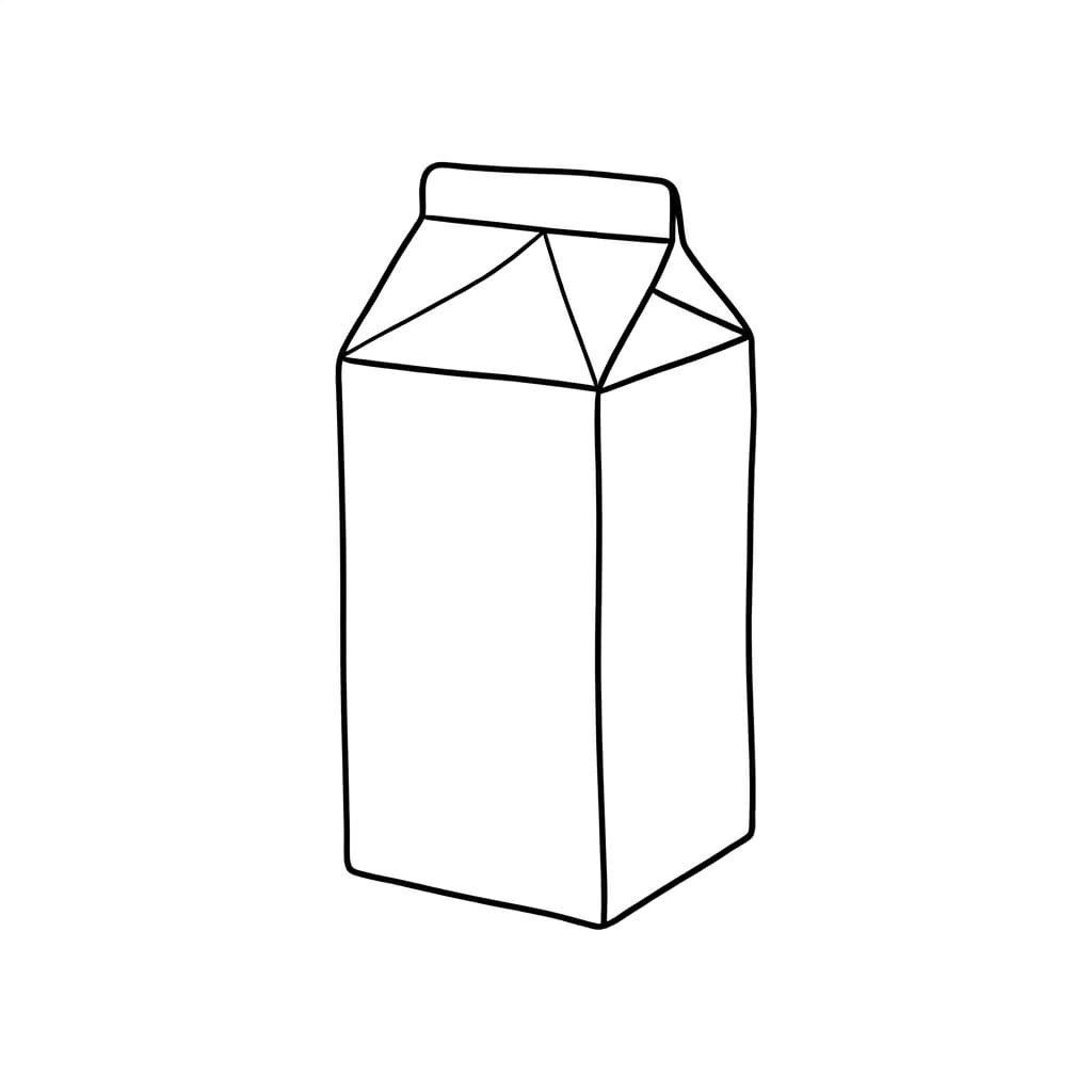 Classic Upright Milk Carton drawing idea