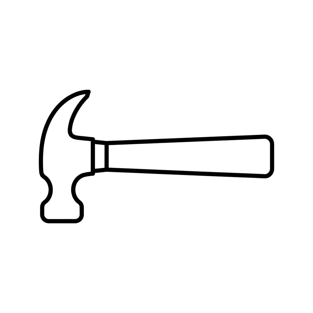 Classic Claw Hammer drawing idea